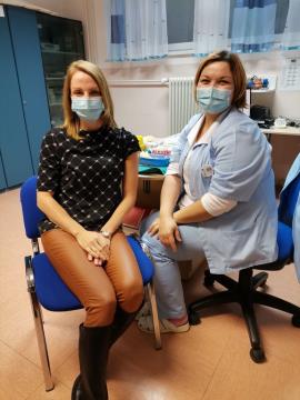 Na Dnevih cepljenja tudi direktorica OU 1